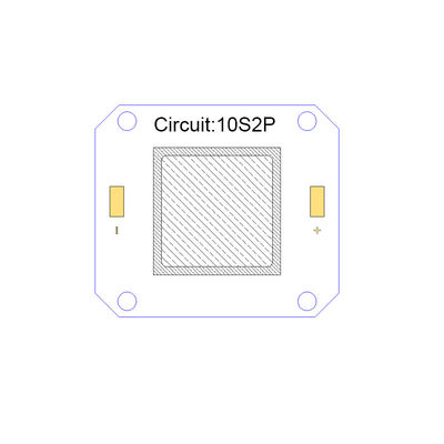 4046 50W COB LED Spektrum Penuh 395nm UV LED Untuk Printer Offset