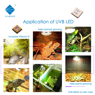 3W 3535 UVB LED Chips photosensitive 320nm 315nm 306nm 340nm Untuk pengeringan dan lapisan