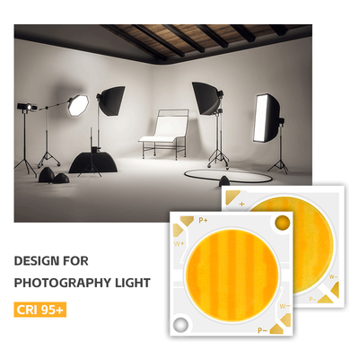 2424 Series 40W 40W Bi Color LED Chip 2800K/6500K CCT 100/110 LM/W 1100MA IF 36V-38V Untuk lampu fotografi chip LED