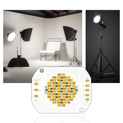 Chip LED COB 350W 2700K-6500K RGBCW Warna Penuh yang Dapat Disesuaikan dengan Sudut Pandang 120° untuk Lampu Panggung & Fotografi