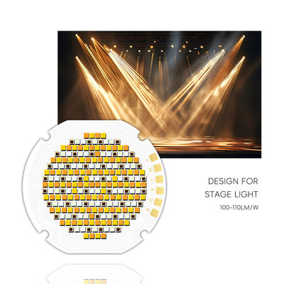 Chip LED COB Cerdas RGBW Bulat 36mm 5 dalam 1 Warna 300W 700W Daya Tinggi 110LM/W untuk Lampu Film