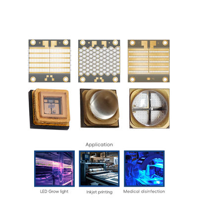 Deep UV LED Chip 250-280nm 0.5W 1W 3W 5W Opsi untuk Peralatan Medis dan Laboratorium & Sterilisasi Air dan Air