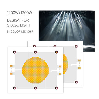 1200W 75-85V Ra95 2700K/6500K 18-21A*2 120x100mm High Power LED COB Chip untuk Lampu Fotografi Putih Panas Putih Dual Dimmable