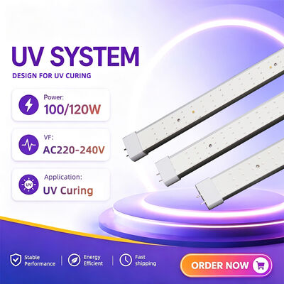Tabung Penyamak UV Eritema Efisiensi Tinggi 365Nm Uva 370Nm Uvb Umur Panjang 10000Jam Bebas Merkuri Lampu UV Pengganti 100W-120W