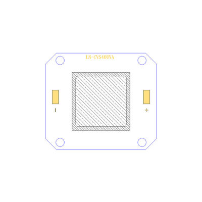 High Density 20W 395nm UV LED Chip 10500-12400mW 4046 Untuk Menyembuhkan