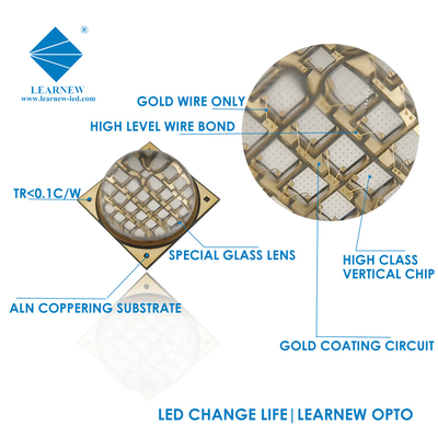 1616 UVA Led Chips Efisiensi Tinggi 100w 48-54v 365nm 385nm 395nm 60-90deg Untuk Printer 3D
