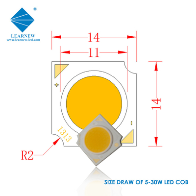 1414 Series COB LED chip 3W 5W 9W 15W 2700K 6500K 120-140lm/W R11mm Untuk lampu sorot LED