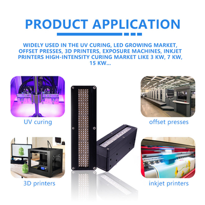 500w 395nm daya tinggi air didinginkan LED sistem curing UV untuk pencetakan uv curing flexo