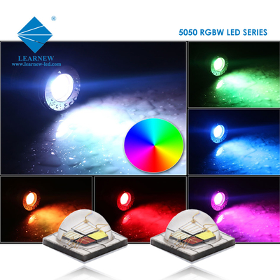 12W SMD5050 RGBW Chips 350mA 620-630nm 520-530nm 460-470nm 3000K Untuk lampu panggung