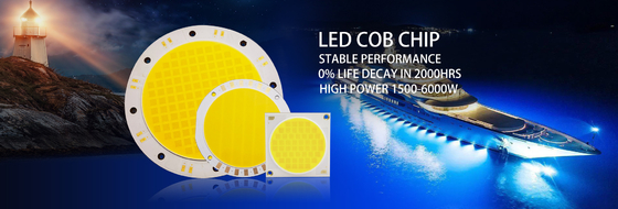 1500 2000W Flip LED Chip 2700K 6500K 35V 38V Untuk Pencahayaan Luar Ruang