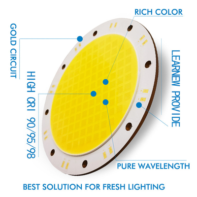 4000W 6000W Flip COB LED Chip 2700-6500K 45-50V Untuk Pencahayaan Luar Ruang