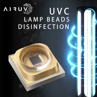Daya Optik Tinggi UVA UVB LED Chip UVC 254nm Uv Led 270nm 280nm Ungu 1W 3W