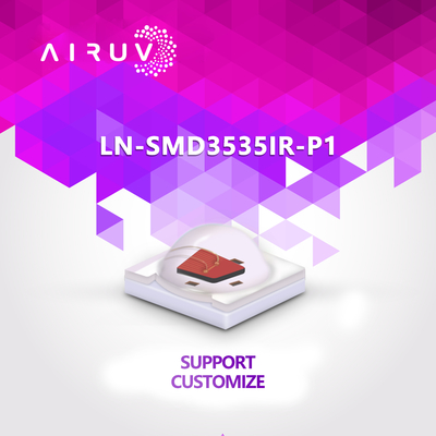 SMD 3535 Ir Led Chip 2w 1.7v 1.5v 1.3v 730nm-950nm Untuk Virtual Reality 3D Printing
