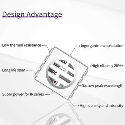 Grosir SMD5050UYFIR SERIES 0,5w LED Chip 585-595nm 840-850nm 80-100mW untuk Kamera dan pencetakan 3D Dengan sampel gratis