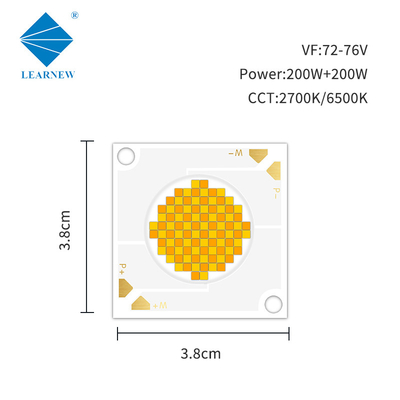200W 200W COB LED Chip CRI95 Bi-Color COB LED dengan Dimming Dual CCT 2700K 6500K