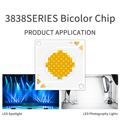 200W 200W COB LED Chip CRI95 Bi-Color COB LED dengan Dimming Dual CCT 2700K 6500K