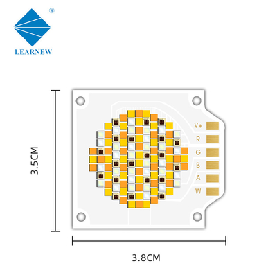 250W VF 24-26V Dimmable 5 Warna RGBCW COB LED Chip dengan CRI tinggi 90RA untuk stage Lighting