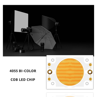 200w 200w Dual Color Cob Led Chip 4055 untuk Dimmable High Power Photography Light