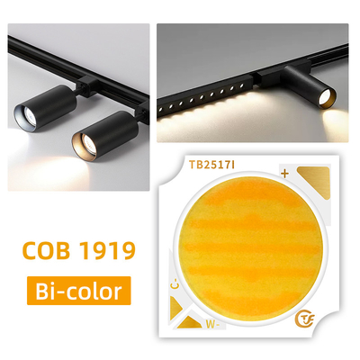 1919 Dual Color COB LED Chip 18W 18W/25W 25W VF 36-38V untuk lampu fotografi yang dapat disesuaikan
