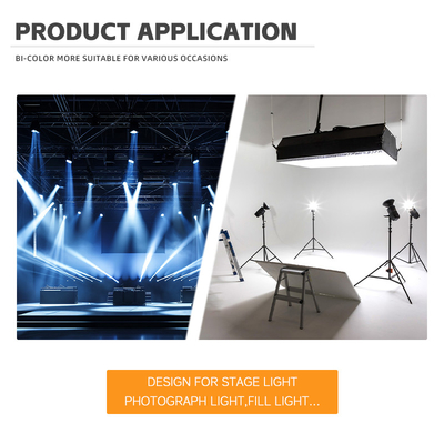 High Power Bi Color 300W 6060 Flip Chip Custom Cob Led Chip Untuk Commercial Led Light Lampu panggung