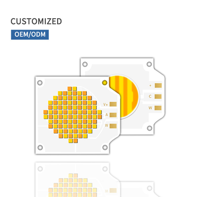 3838 SERIES Bi Color LED Chips 50W+50W 200W+200W High Power Chip 2700K 6500K Untuk lampu fotografi