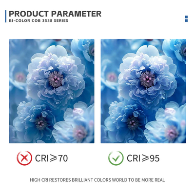 3838 SERIES Bi Color LED Chips 50W+50W 200W+200W High Power Chip 2700K 6500K Untuk lampu fotografi