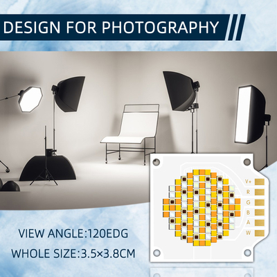 3538 250W Chip LED COB Lima Warna dengan CCT 620nm/460nm/520nm/2700K/6500K dan 24-26V
