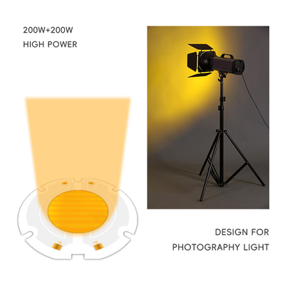 kekuatan tinggi 200W 6060 led cob chip bi warna chip untuk cahaya fotografi