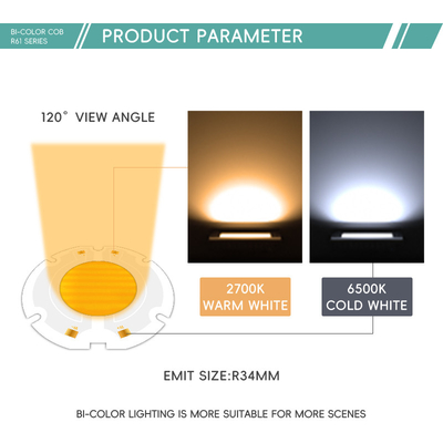 kekuatan tinggi 200W 6060 led cob chip bi warna chip untuk cahaya fotografi