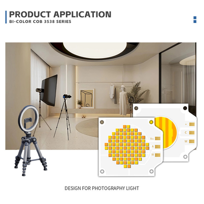 350w 200+200w Fotografi Cahaya LED Chip, CRI96 COB LED CHIP 2700-6500K 4000K untuk LAMPAR TANGGAL