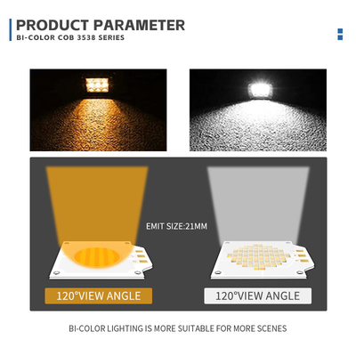 350w 200+200w Fotografi Cahaya LED Chip, CRI96 COB LED CHIP 2700-6500K 4000K untuk LAMPAR TANGGAL