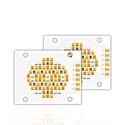 Efisiensi Tinggi LED Chip 4050 Ukuran 2700k 6500k 180w Lima Warna COB LED Chip Manik