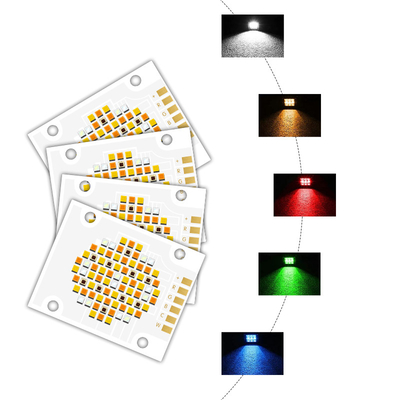 RGBWC Lima Warna 180W High CRI 95 LED COB Chip 40X50MM LED Chip untuk lampu panggung / lampu kilat / lampu fotografi