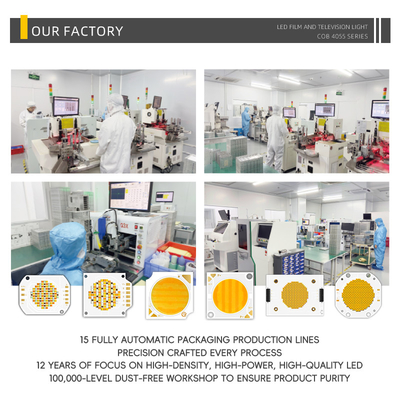 Di Stok 4055 Cob Led Chip Dual Cct Warm White Cool White Dimmable 300w Cob Led Chip Cri95 2700k+6500k