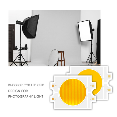 Cob Led Cob Chip Bi-Color COB LED RA95 Stepless Dimming Dual CCT 2700K+6500K Daya Tinggi 100W-300W