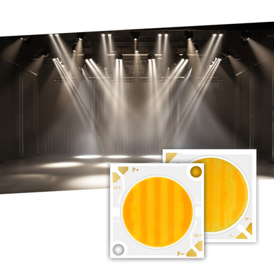 2424 Bicolor COB LED CCT 2700k sampai 6500k High CRI95 COB LED Chip Reflector Bentuk R21mm 40W+40W 100-110lm/w 1.1A 36-38V COB Lampu