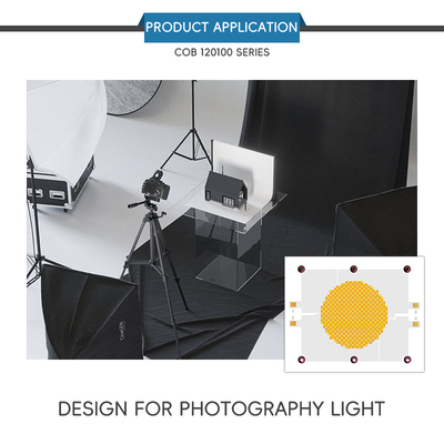 2400W COB Bi-Color 2700K 6500K CCT Daya Tinggi 1200W+1200W COB 120mm*100mm LED Chip Module CRI 95+ untuk Pencahayaan Fotografi