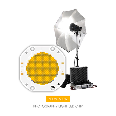 Harga pabrik 75*75 60V 600W+600W Dual CCT LED COB Bi Color COB LED Chip High Power COB LED