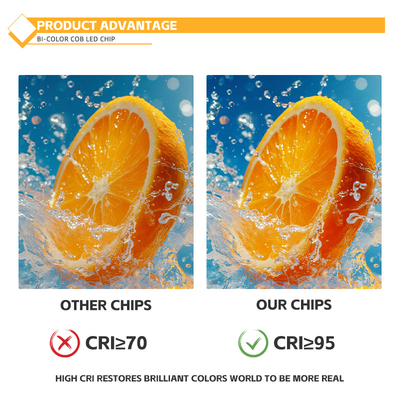 Downlights Sporlights 36W Bicolor LED COB Chip Tunable Dimmable CRI90 2700K 4000K Track Lampu Harga pabrik