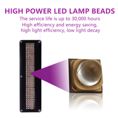 3W UVA LED Chip 365nm Panjang Gelombang 3.8x3.8mm Ukuran