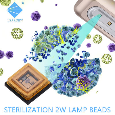 CE bersertifikat 270nm 265nm 275nm UVC LED Chip dengan Lensa Kaca Kuarsa untuk Pembersih Air