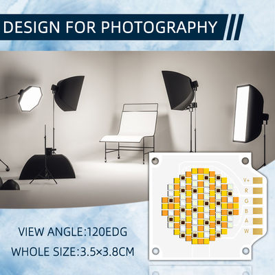 Chip LED COB RGBWW 3538 Kualitas Tinggi dengan Garansi 2 Tahun Tegangan Input 24-26V dan 10000 Jam Kerja untuk Lampu Panggung LED