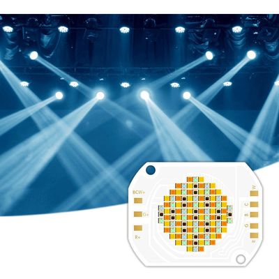 Chip LED COB Warna 5 dalam 1 RGBWW 350W dengan Tegangan Input 45-48V dan Sudut Pandang 120° untuk Pencahayaan Fotografi
