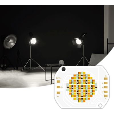 Chip LED COB 350W 2700K-6500K RGBCW Warna Penuh yang Dapat Disesuaikan dengan Sudut Pandang 120° untuk Lampu Panggung & Fotografi