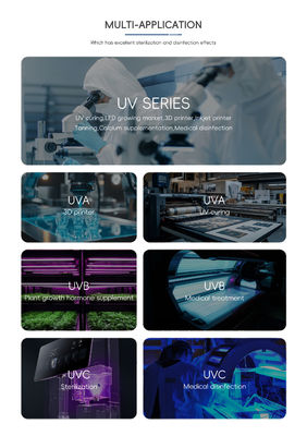 Disesuaikan Daya Tinggi 0.5w UVC LED Chip SMD LED Chip Flip Chip 250-270nm 5-7V untuk Air Industri Air Disinfeksi