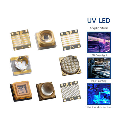 Deep UV LED Chip 250-280nm 0.5W 1W 3W 5W Opsi untuk Peralatan Medis dan Laboratorium & Sterilisasi Air dan Air