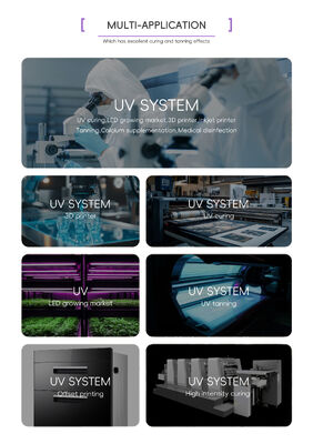 1.5M UV LED Tube 365nm 370nm 100W 120W UV Tube Lamp Medis 1.7M AC Desain Tanning BED UV LED Phototherapy Solusi Ahli