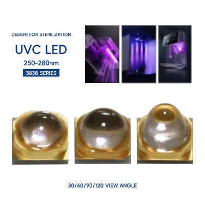 Uv LED UV-C LED 3W 110mW 500mA Led 270nm 3838 275nm Uv Leds Daya Tinggi UV UVC LED UV-C LED 265nm UVC