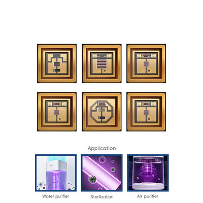 Dioda LED UV 5W-7W 55mil SMD3838 Daya Tinggi 365nm 385nm 395nm 405nm Curing UV Chip UVLED