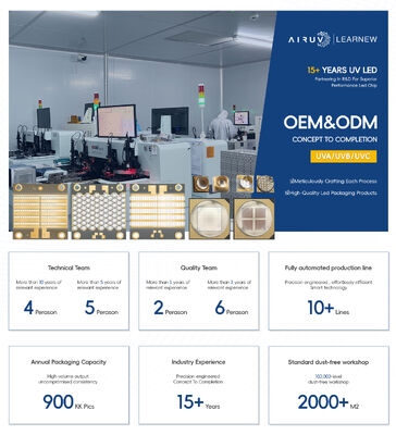 Dioda LED UV 5W-7W 55mil SMD3838 Daya Tinggi 365nm 385nm 395nm 405nm Curing UV Chip UVLED